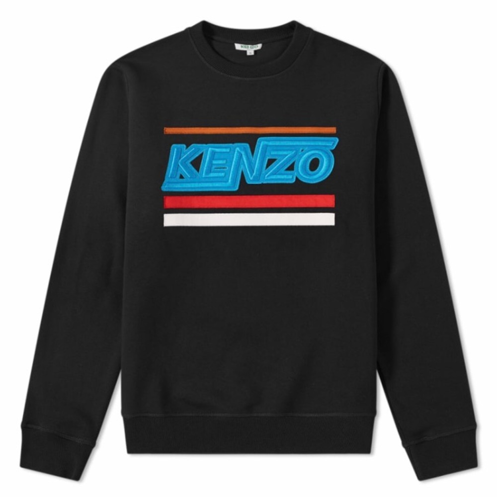 KENZO Distorted Logo Crew Sweatshirt